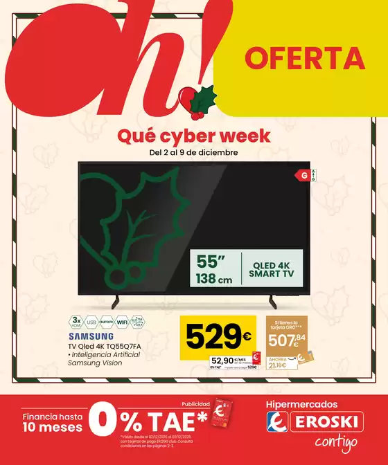 Catálogo Eroski en Castejón de Valdejasa | Qué cyber week | 2025-12-02T00:00:00.000Z - 2026-01-09T00:00:00.000Z