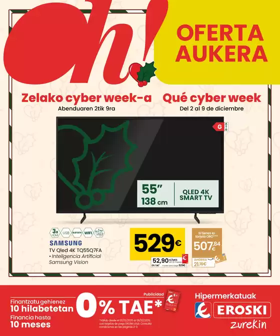 Catálogo Eroski en Castejón de Valdejasa | Zelako cyber week-a | 2025-12-02T00:00:00.000Z - 2026-01-09T00:00:00.000Z