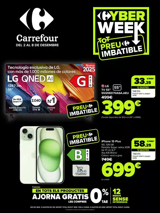 Catálogo Carrefour en Cáseda | CYBERWEEK | 2025-12-02T00:00:00.000Z - 2025-12-08T00:00:00.000Z