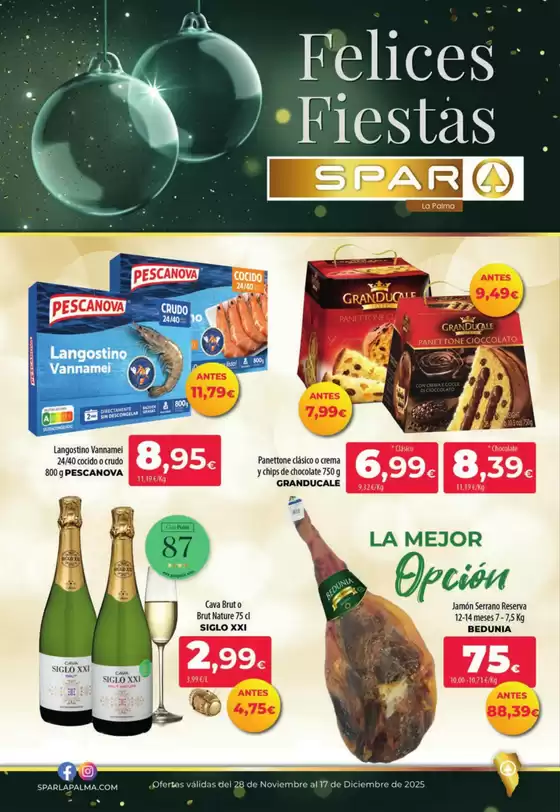 Catálogo Spar La Palma en Estrada | Hasta el 17 de Diciembre de 2025 | 2025-11-28T00:00:00.000Z - 2025-12-17T00:00:00.000Z