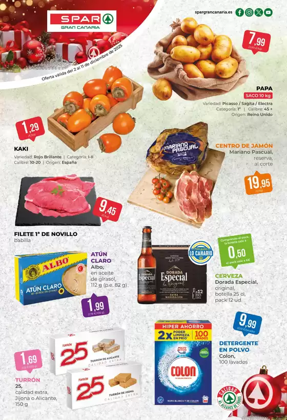 Catálogo SPAR Gran Canaria en Sonseca | Oferta válida del 2 al 11 de diciembre de 2025 | 2025-12-02T00:00:00.000Z - 2025-12-11T00:00:00.000Z