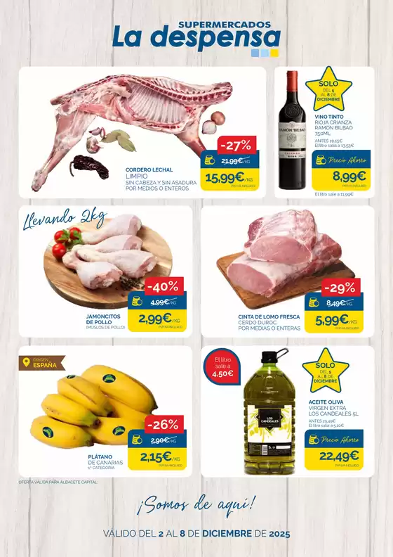 Catálogo Supermercados La Despensa en Carcaixent | Válido Del 2 Al 8 De Diciembre De 2025 | 2025-12-02T00:00:00.000Z - 2025-12-08T00:00:00.000Z