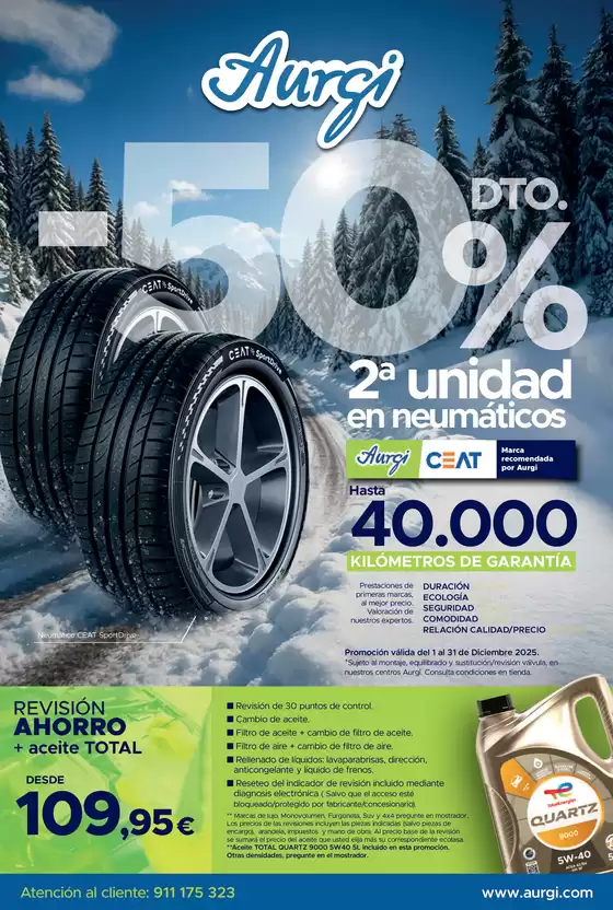 Catálogo Aurgi en Velez | -50% Dto. 2ª Unidad En Neumáticos | 2025-12-01T00:00:00.000Z - 2025-12-31T00:00:00.000Z
