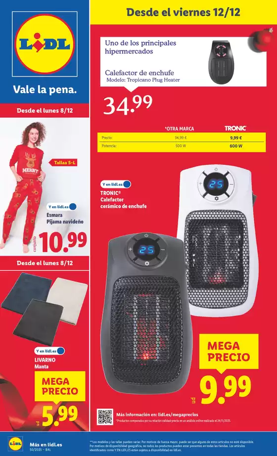 Catálogo Lidl en Conil de la Frontera | ¡Bazar Lidl! Ofertas válidas del 08/12 al 14/12 | 2025-12-08T00:00:00.000Z - 2025-12-14T00:00:00.000Z