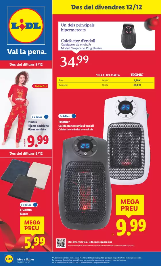 Catálogo Lidl en Barcelona | ¡Bazar Lidl! Ofertas válidas del 08/12 al 14/12 | 2025-12-08T00:00:00.000Z - 2025-12-14T00:00:00.000Z