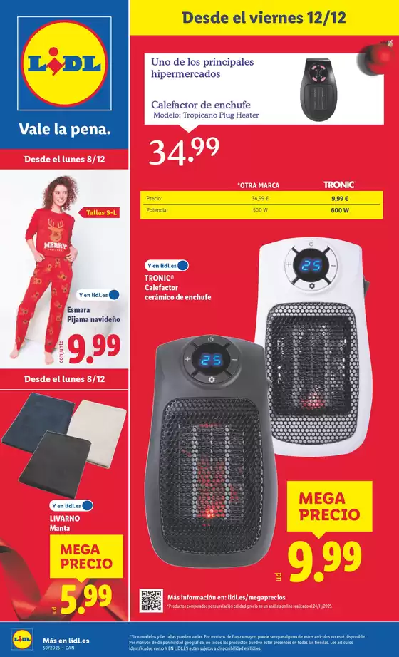 Catálogo Lidl en Telde | ¡Bazar Lidl! Ofertas válidas del 08/12 al 14/12 | 2025-12-08T00:00:00.000Z - 2025-12-14T00:00:00.000Z