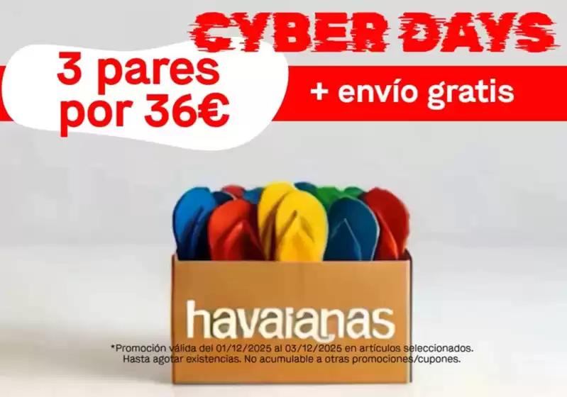 Catálogo Havaianas | Cyber Days | 2025-12-02T00:00:00.000Z - 2025-12-03T00:00:00.000Z
