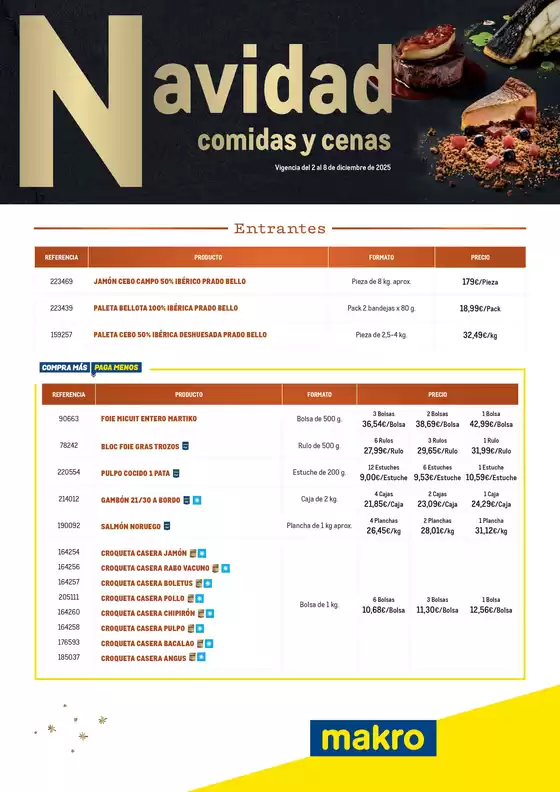 Catálogo Makro en Benissa | Menú Navidad Sur 2 | 2025-12-03T00:00:00.000Z - 2025-12-08T00:00:00.000Z