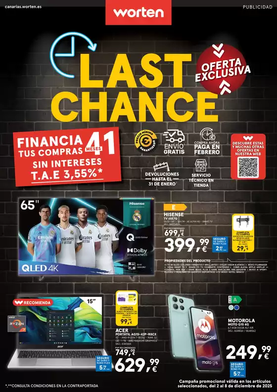 Catálogo Worten en Sevilla | Worten Last Chance | 2025-12-02T00:00:00.000Z - 2025-12-08T00:00:00.000Z