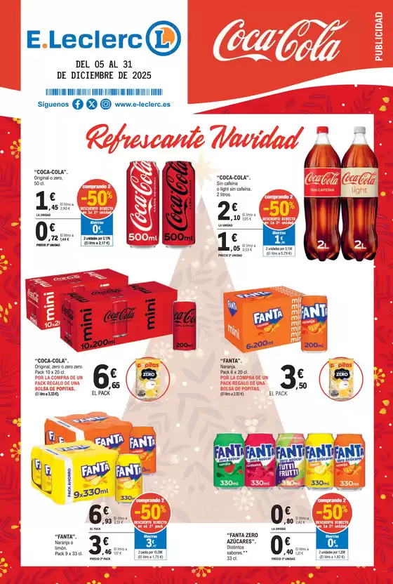 Catálogo E.Leclerc en Benissa | Monográfico Coca-cola | 2025-12-05T00:00:00.000Z - 2025-12-31T00:00:00.000Z