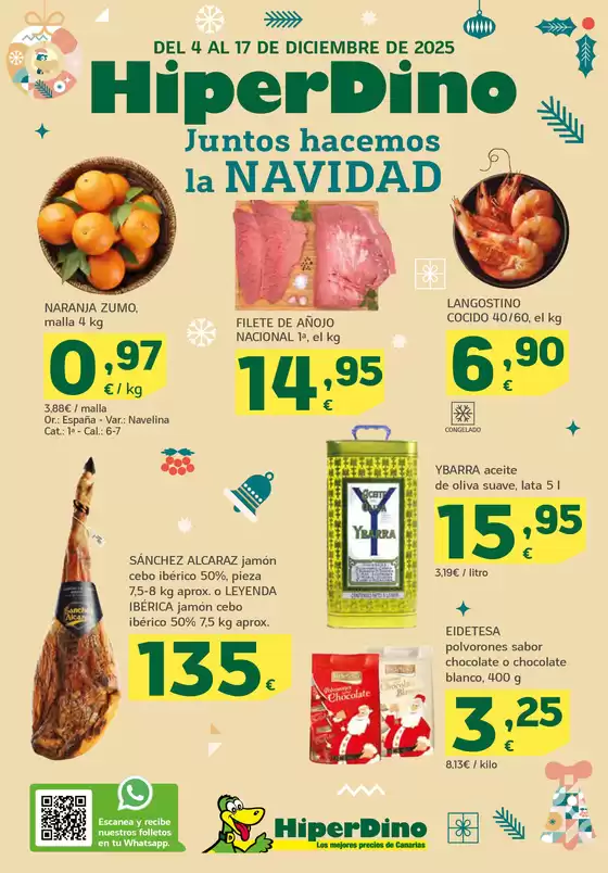 Catálogo HiperDino en Sotillo de la Adrada | Ofertas desde el 4 de diciembre  | 2025-12-04T00:00:00.000Z - 2025-12-17T00:00:00.000Z