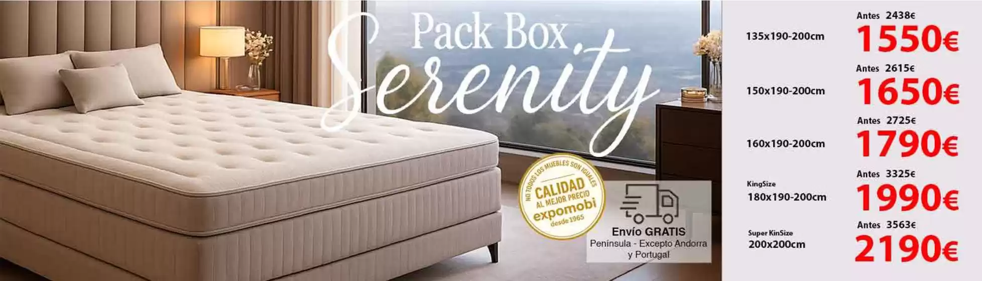 Catálogo Expo Mobi en Astigarraga | Pack Box, Serenity | 2025-12-04T00:00:00.000Z - 2025-12-17T00:00:00.000Z