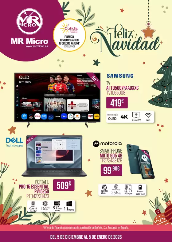 Catálogo MR Micro en Porriño | Feliz Navidad | 2025-12-05T00:00:00.000Z - 2026-01-05T00:00:00.000Z