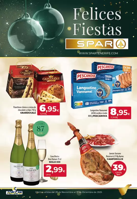 Catálogo Spar Tenerife en Callosa d'En Sarrià | Felices Fiestas | 2025-12-09T00:00:00.000Z - 2025-12-17T00:00:00.000Z