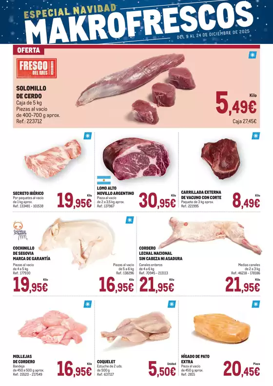 Catálogo Makro en Valmojado | Makro Fresco Andalucía | 2025-12-10T00:00:00.000Z - 2025-12-24T00:00:00.000Z