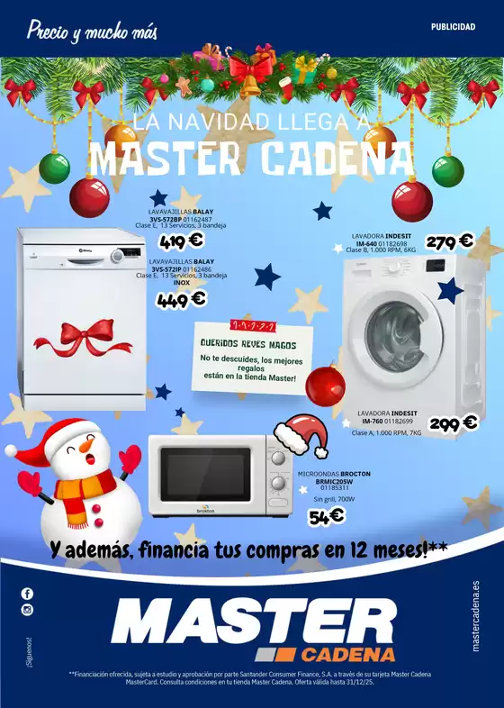 Catálogo Master Cadena en Nájera | La Navidad Llega A Master Cadena | 2025-12-10T00:00:00.000Z - 2025-12-31T00:00:00.000Z