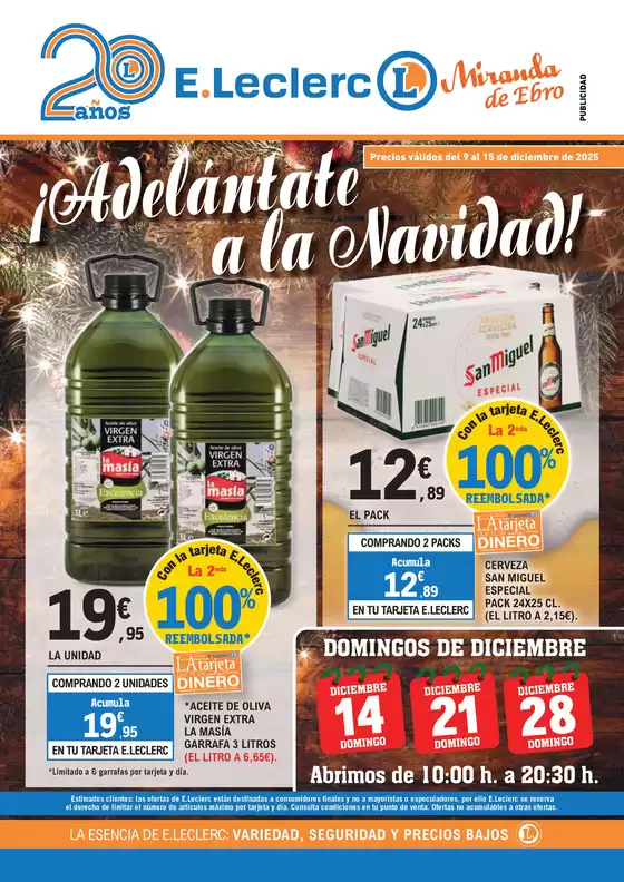 Catálogo E.Leclerc en Valmojado | Precios válidos del 9 al 15 de diciembre de 2025 | 2025-12-09T00:00:00.000Z - 2025-12-15T00:00:00.000Z