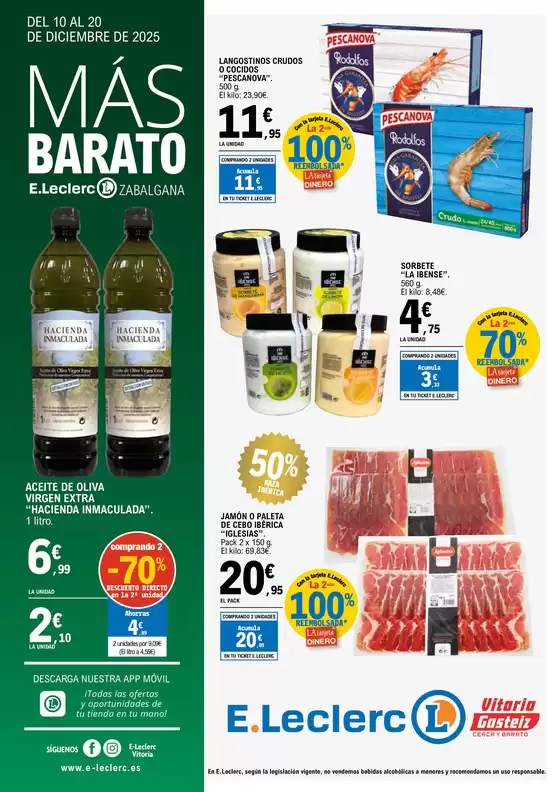 Catálogo E.Leclerc en Valmojado | Del 10 al 20 de diciembre de 2025 | 2025-12-10T00:00:00.000Z - 2025-12-20T00:00:00.000Z