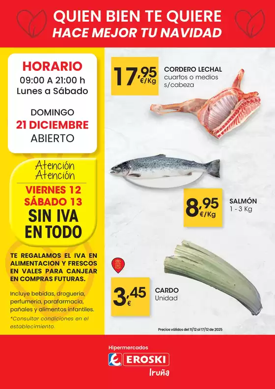 Catálogo Eroski en Ávila | Quien bien te quiere, hace mejor tu Navidad | 2025-12-11T00:00:00.000Z - 2025-12-17T00:00:00.000Z