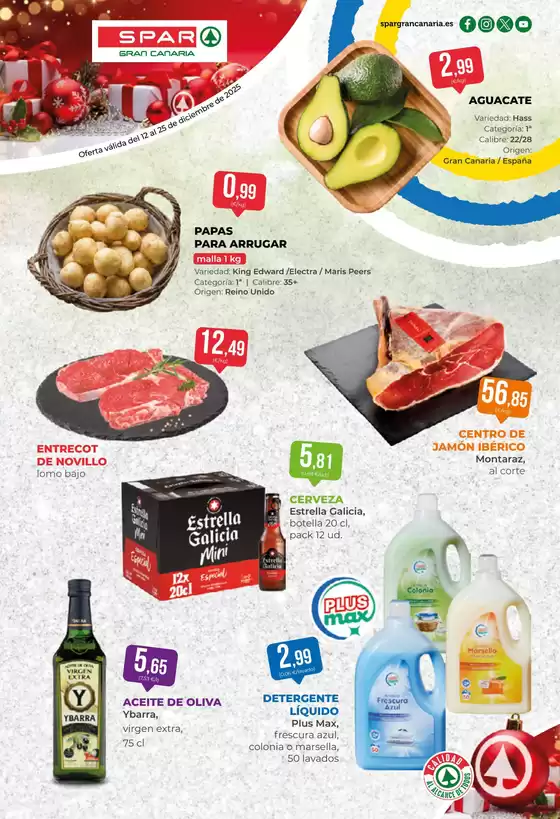 Catálogo SPAR Gran Canaria en Tavernes de la Valldigna | Oferta válida del 12 al 25 de diciembre de 2025 | 2025-12-12T00:00:00.000Z - 2025-12-25T00:00:00.000Z