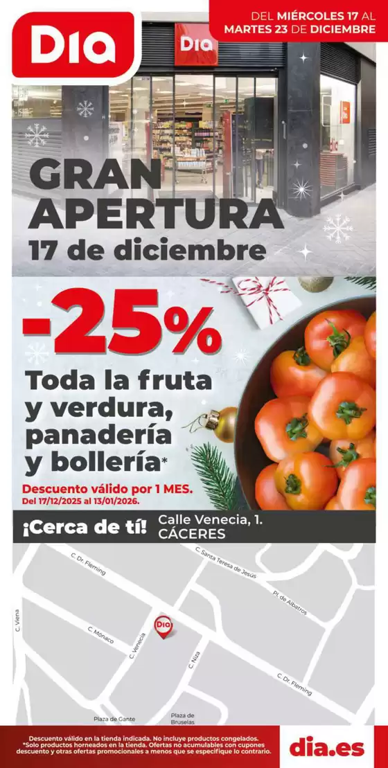 Catálogo Dia en Cáceres | Gran apertura Dia del 17/12 al 23/12 | 2025-12-17T00:00:00.000Z - 2025-12-23T00:00:00.000Z