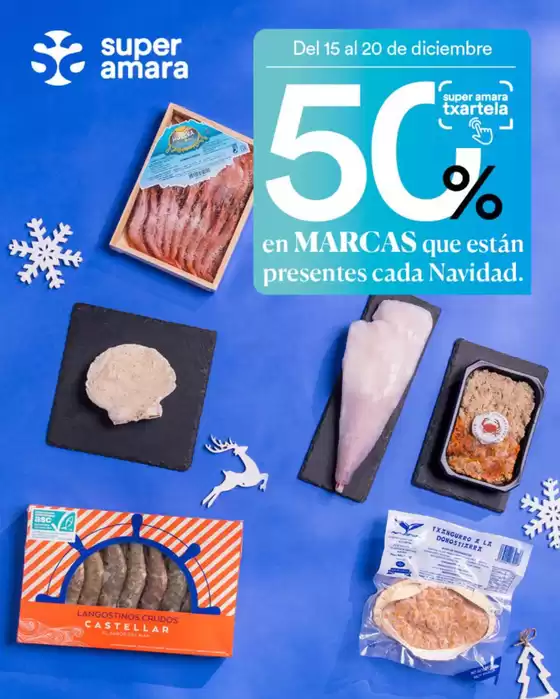 Catálogo SUPER AMARA en Valladolid | ¡50% de ahorro en marcas que están presentes cada Navidad! | 2025-12-15T00:00:00.000Z - 2025-12-20T00:00:00.000Z