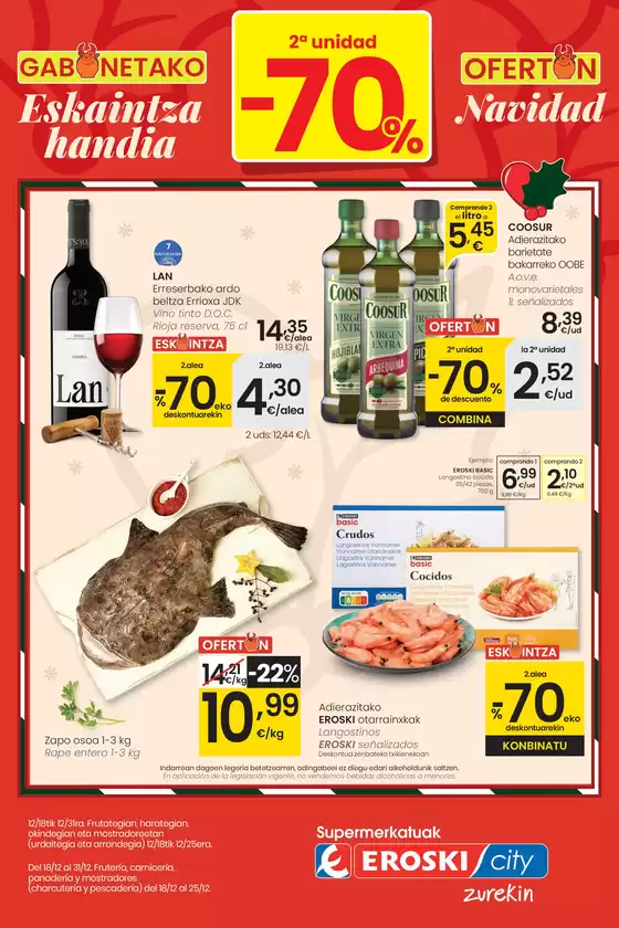 Catálogo Eroski en Pamplona | 2a unidad -70% EROSKI CITY | 2025-12-18T00:00:00.000Z - 2025-12-31T00:00:00.000Z