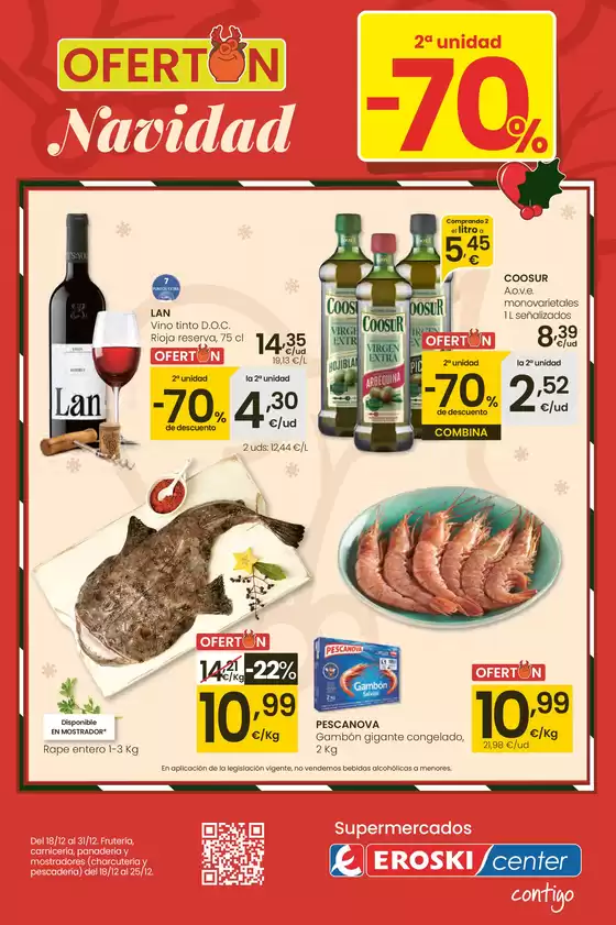 Catálogo Eroski en Sa Pobla | 2a unidad -70% | 2025-12-18T00:00:00.000Z - 2025-12-31T00:00:00.000Z