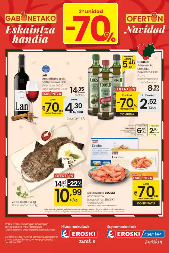 Catálogo Eroski en Vitoria | 2a unidad -70% EROSKI | 2025-12-18T00:00:00.000Z - 2025-12-31T00:00:00.000Z