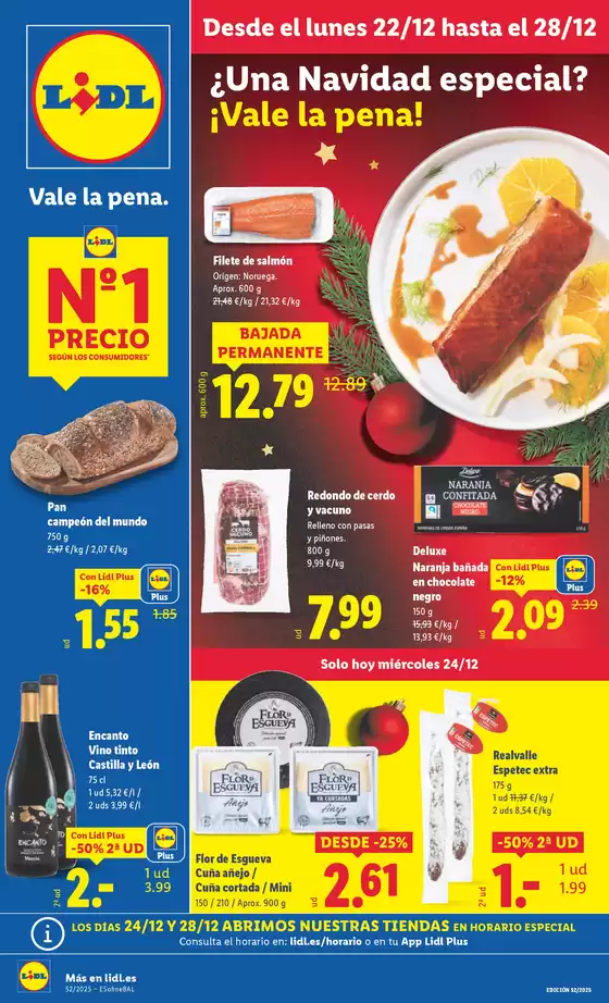 Catálogo Lidl en San Roque | № 1 PRECIO - Ofertas válidas del 22/12 al 28/12 | 2025-12-22T00:00:00.000Z - 2025-12-28T00:00:00.000Z
