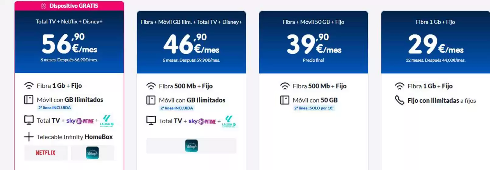 Catálogo Telecable en Porzuna | Promociones | 2025-12-16T00:00:00.000Z - 2025-12-29T00:00:00.000Z