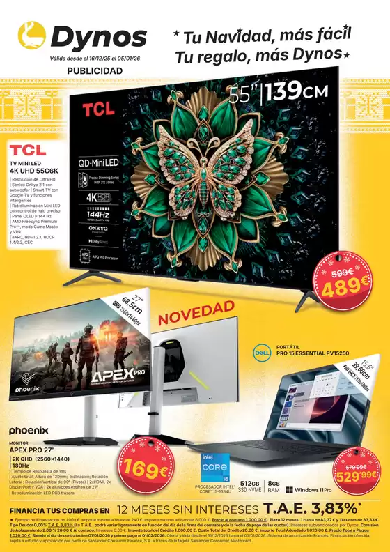 Catálogo Dynos Informática en San Vicente del Raspeig | Tu Navidad, más fácil Tu regalo, más Dynos | 2025-12-17T00:00:00.000Z - 2026-01-05T00:00:00.000Z