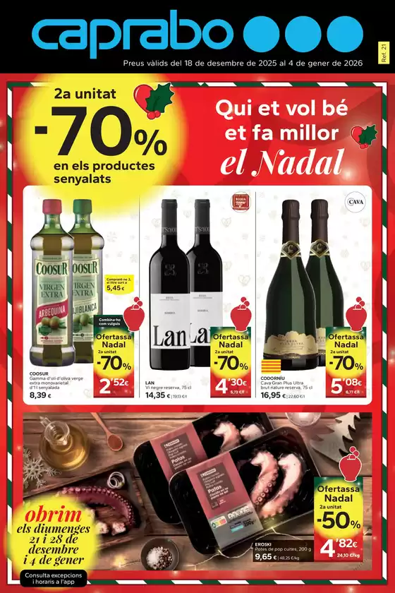 Catálogo Caprabo en Valencia | 2a unitat -70% | 2025-12-18T00:00:00.000Z - 2026-01-04T00:00:00.000Z