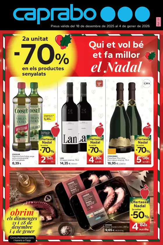 Catálogo Caprabo en Granollers | 2a unitat -70% | 2025-12-18T00:00:00.000Z - 2026-01-04T00:00:00.000Z