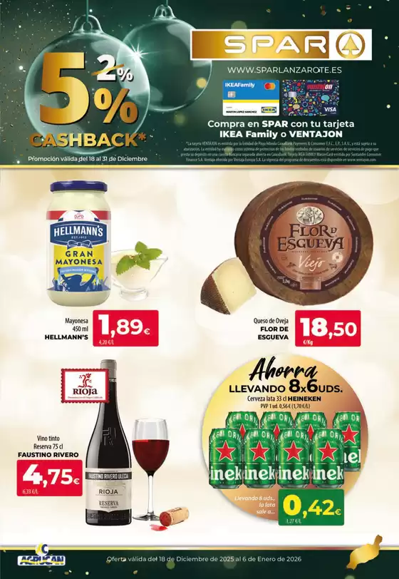 Catálogo SPAR Lanzarote en Alhaurín el Grande | Promoción válida del 18 al 31 de Diciembre | 2025-12-18T00:00:00.000Z - 2026-01-06T00:00:00.000Z