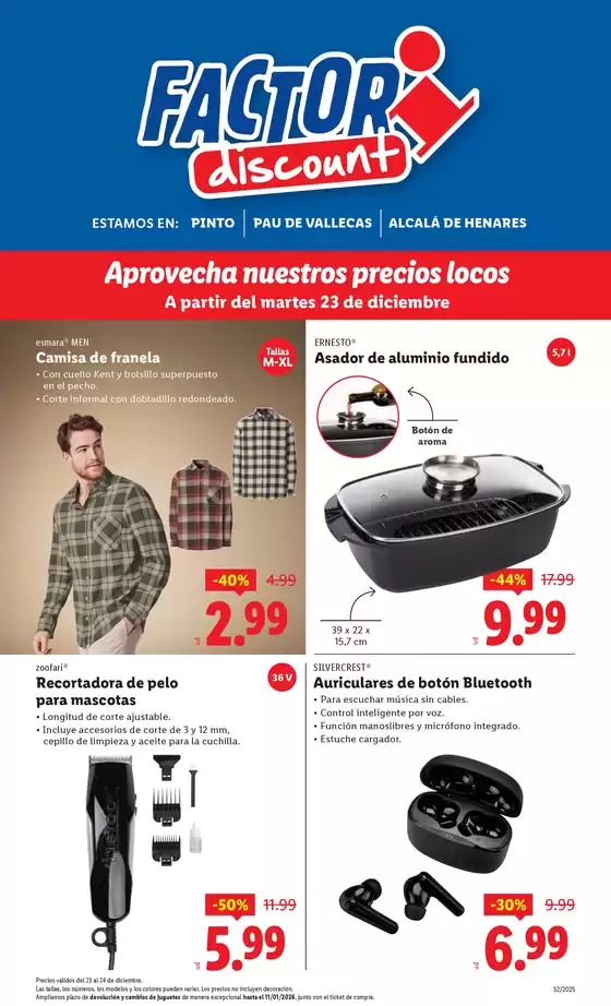 Catálogo FACTORI discount en Ripollet | Factori discount - Ofertas válidas del 23/12 al 29/12 | 2025-12-23T00:00:00.000Z - 2025-12-29T00:00:00.000Z