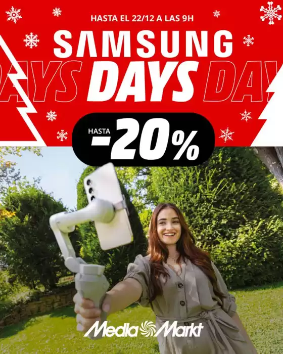 Catálogo MediaMarkt en San Cristobal de la Laguna (Tenerife) | Samsung Days | 2025-12-18T00:00:00.000Z - 2025-12-22T00:00:00.000Z