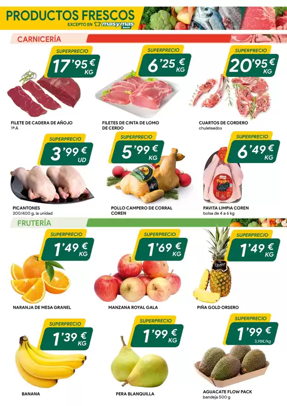 Catálogo Masymas en Linares | Productos Frescos | 2025-12-19T00:00:00.000Z - 2025-12-31T00:00:00.000Z