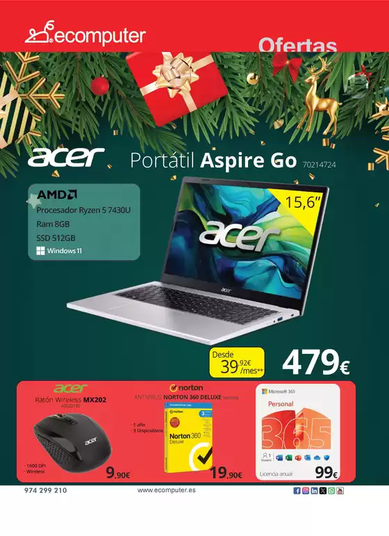 Catálogo Ecomputer en Basauri | Ofertas De Diciembre | 2025-12-19T00:00:00.000Z - 2025-12-31T00:00:00.000Z