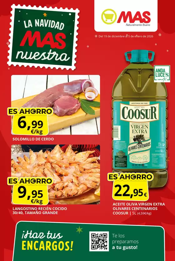 Catálogo Supermercados MAS en Vinarós | Del 19 de diciembre al 5 de enero de 2026 | 2025-12-22T00:00:00.000Z - 2026-01-05T00:00:00.000Z
