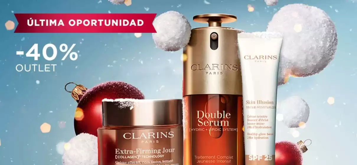 Catálogo Clarins en Málaga | -40% | 2025-12-22T00:00:00.000Z - 2025-12-28T00:00:00.000Z
