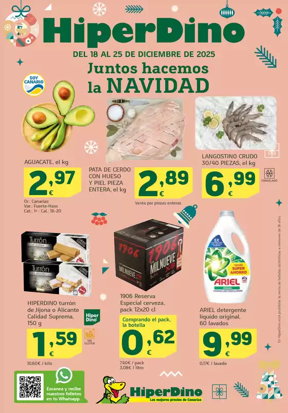 Catálogo HiperDino en Santa Agnès de Malanyanes | Ofertas desde el 18 de diciembre | 2025-12-18T00:00:00.000Z - 2025-12-25T00:00:00.000Z