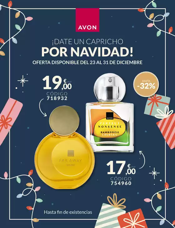 Catálogo AVON en Sant Feliu de Guíxols | ¡Date Un Capricho Por Navidad! | 2025-12-23T00:00:00.000Z - 2025-12-31T00:00:00.000Z