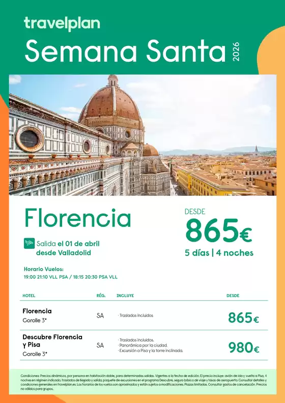 Catálogo Travelplan en Madrid | Travelplan Florencia | 2025-12-23T00:00:00.000Z - 2026-04-01T00:00:00.000Z