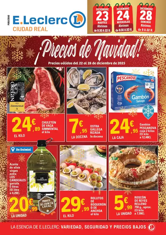 Catálogo E.Leclerc en Sitges | Precios de Navidad | 2025-12-22T00:00:00.000Z - 2025-12-28T00:00:00.000Z