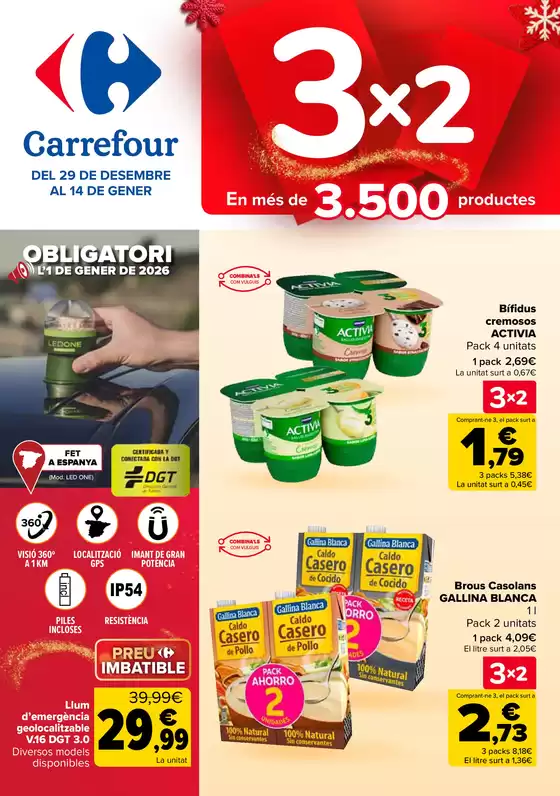 Catálogo Carrefour en Lleida | 3x2 | 2025-12-29T00:00:00.000Z - 2026-01-14T00:00:00.000Z