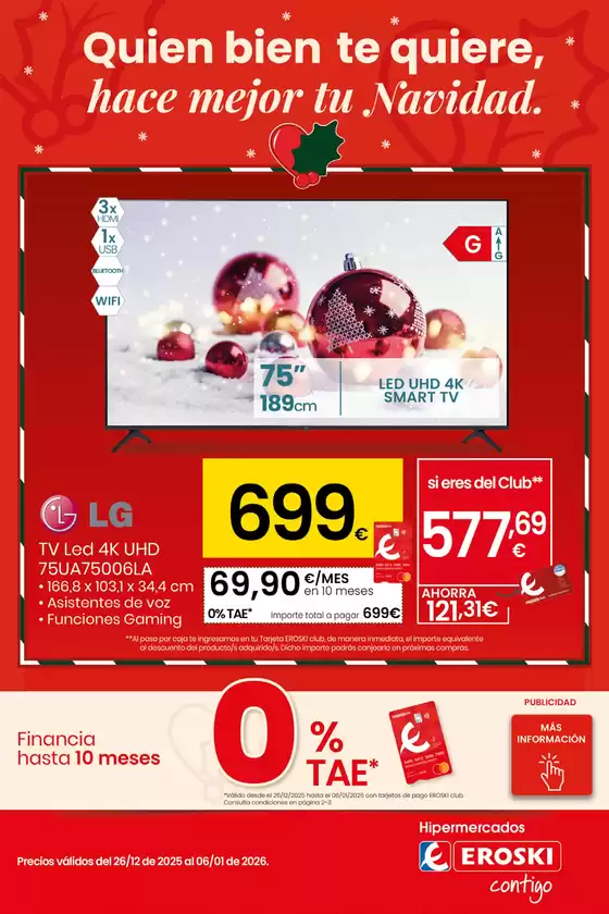 Catálogo Eroski en Orihuela | Quien bien te quiere, hace mejor tu navidad | 2025-12-26T00:00:00.000Z - 2026-01-06T00:00:00.000Z