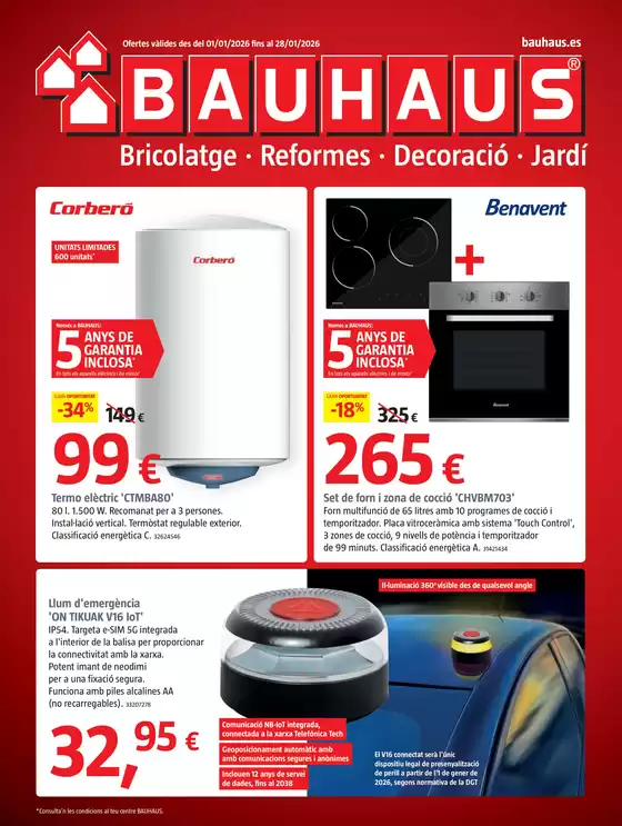 Catálogo BAUHAUS en Montilla | Bricolatge, reformes, decoración i jardí | 2026-01-01T00:00:00.000Z - 2026-01-28T00:00:00.000Z