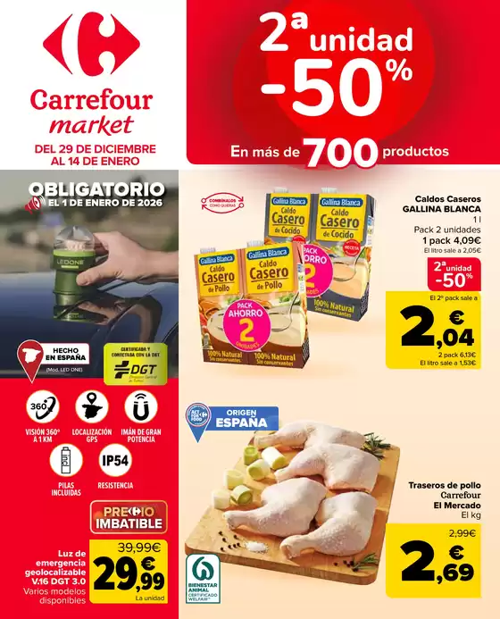 Catálogo Carrefour Market | 2ª unidad -50% | 2025-12-29T00:00:00.000Z - 2026-01-14T00:00:00.000Z