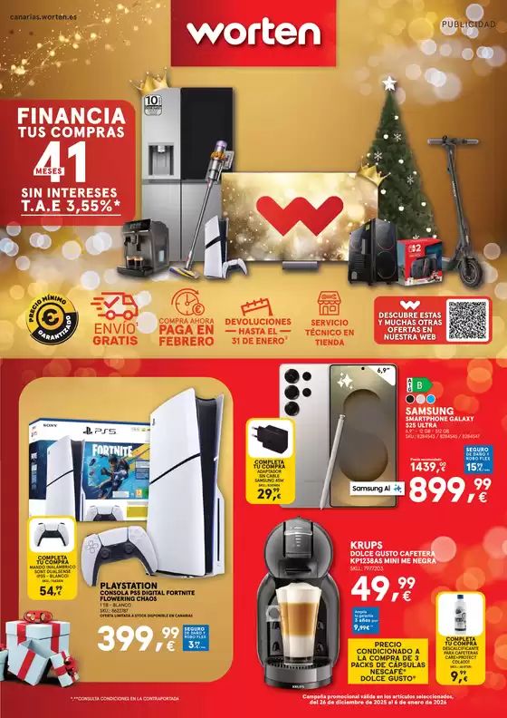 Catálogo Worten en Lugo | Oferta válida del 26 de diciembre de 2025 al 6 de enero de 2026 | 2025-12-26T00:00:00.000Z - 2026-01-06T00:00:00.000Z